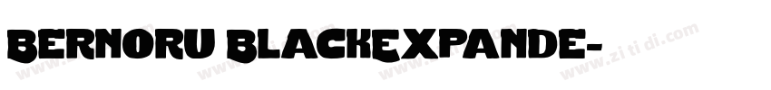Bernoru BlackExpande字体转换